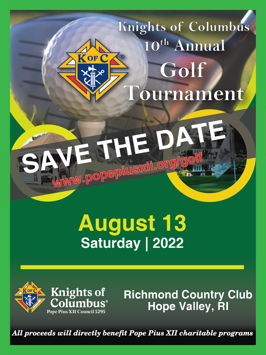 Knights of Columbus Golf Tournament St. Thomas More Parish